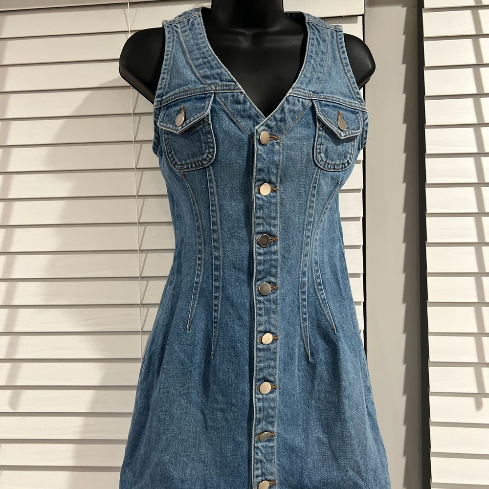 Reformation Demin Mini Dress